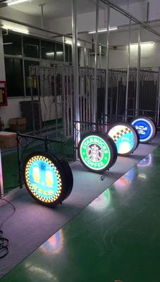 P3.33 double sided round led display